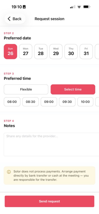 Add request details